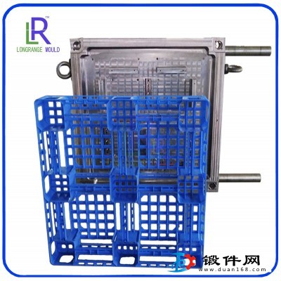 托盤模具-四面進叉塑膠卡板模具-網(wǎng)格川字型塑料托盤模具